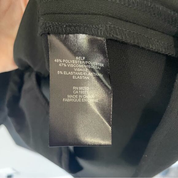 Tibi Black Dress 6 Womens Cap Sleeve Knee Length Career Pleated Knee Length - Picture 5 of 6